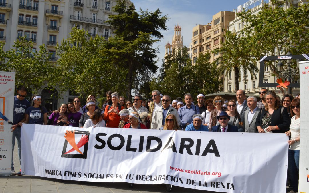Las entidades sociales alientan a los valencianos a marcar la ‘X Solidaria’ en la renta