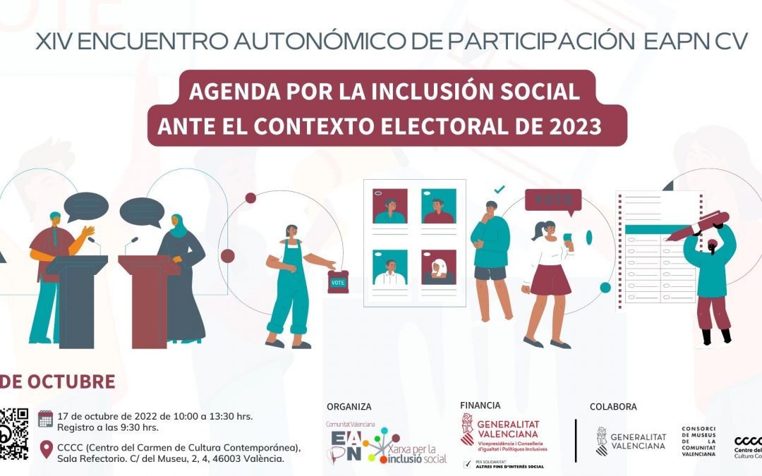 EAPN CV abordará la agenda electoral por la inclusión social con grupos parlamentarios i el President de Les Corts